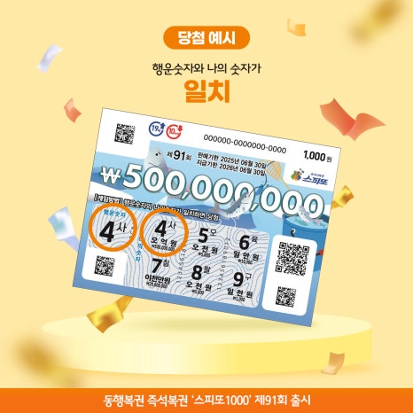 스피또1000 91회_당첨