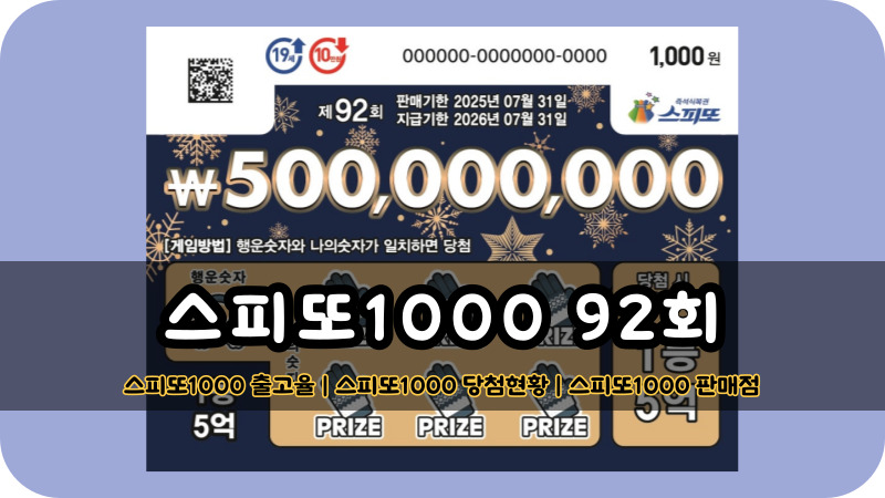 스피또1000 92회