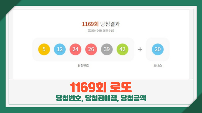 1169회 로또