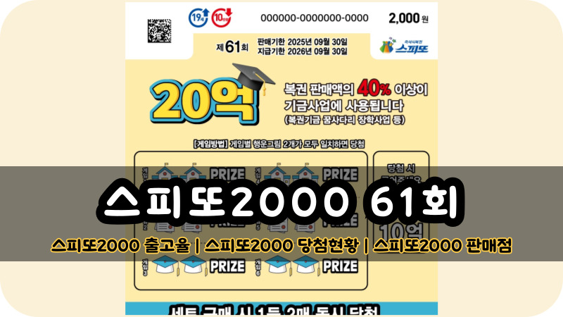 스피또2000 61회