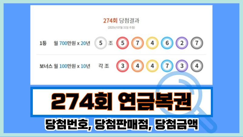 274회 연금복권