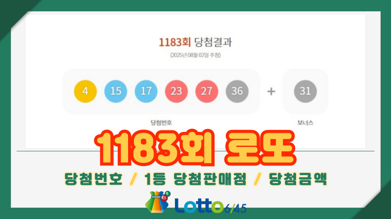 1183회 로또