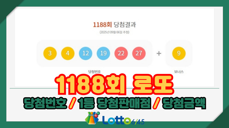 1188회 로또