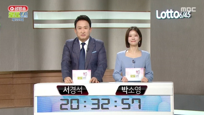 1209회 로또복권 당첨 추첨-a