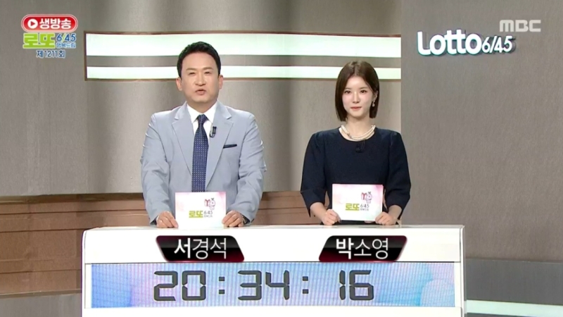 1211회 로또복권 당첨 추첨-a