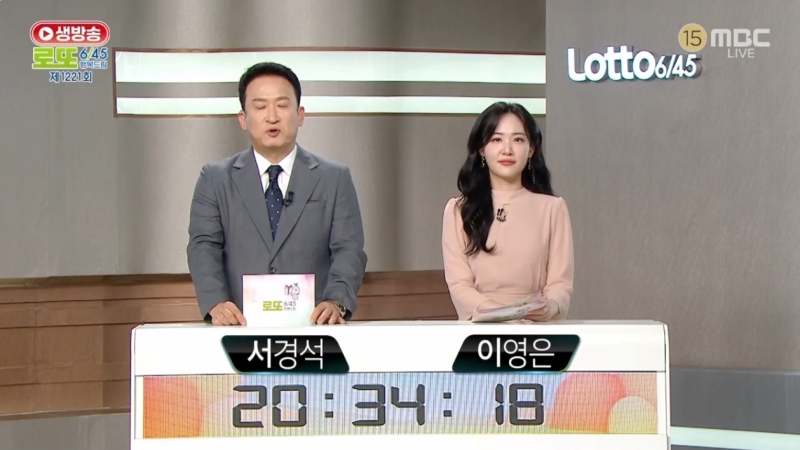 1221회 로또복권 당첨 추첨-a