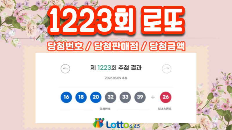 1223회 로또