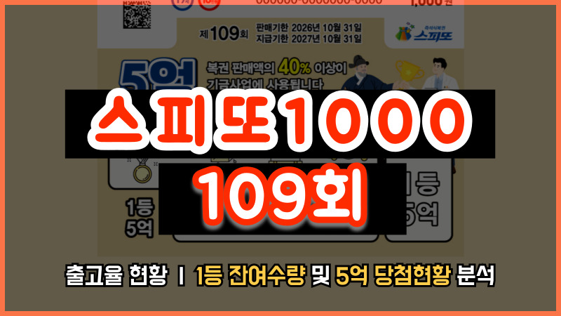 스피또1000 109회